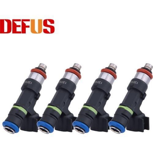 4pcs DEFUS Brand High Flow Capacity 1300CC Fuel Injector For Racing Modified Car Nozzle Injection Auto Parts Petrol 0280158055