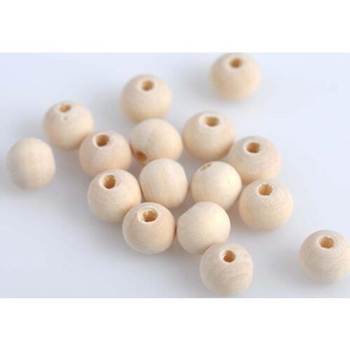 6mm 500pcs Natural Wood Color Wooden Round Spacer Beads For Jewelry Making MT0211-6MM