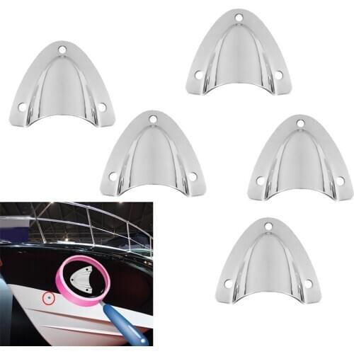5x 55x57mm Steel Clamshell Vent / Wire Cover Clam Shell Vent For Boat