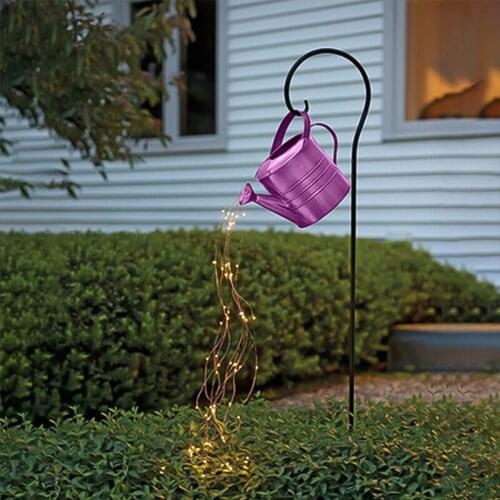 Fast Delivery Star Type Shower Garden Art Light Decoration Outdoor Gardening Lawn Lamp Garden Decoration Watering Can Led Light