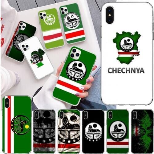 Chechnya National Flag Phone Case for iphone 12 pro max 11 pro XS MAX 8 7 6 6S Plus X 5S SE 2020 XR cover