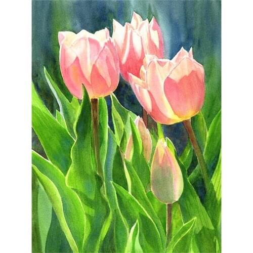 Flower Vase Rose DIY Embroidery Cross Stitch 11CT Kits Craft Needlework Set Cotton Thread Printed Canvas Home Room