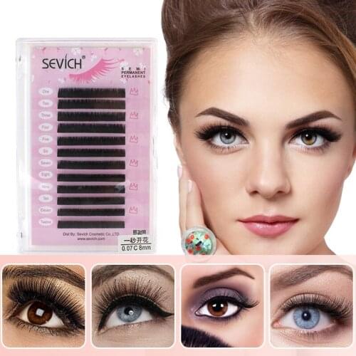 Sevich Matte Single Round Hair Grafted Eyelashes Natural Thick Silk Protein False Eyelashes False Eyelashes & Tools Makeup