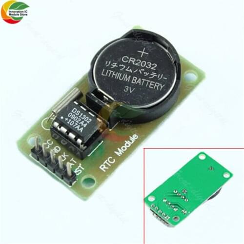 Ziqqucu Real Time Clock DS1302 For Arduino With CR2032 AVR ARM PIC SMD Without Battery 3.3V 5V Board Module