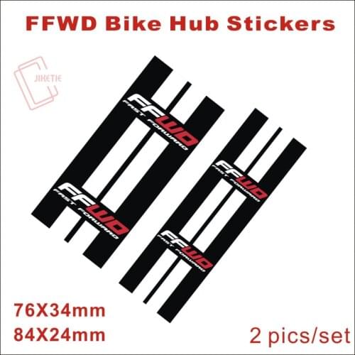 FFWD Road Bike Hubs Stickers MTB Wheels Hubs Stickers Glossy Front and Rear Hubs Stickers Decoration Protective Film