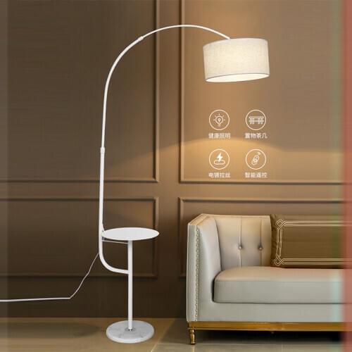 XIRIGHT 180x98cm Nordic Simple Modern Net Red Fishing Living Room Floor Lamp Study Reading Bedroom Light Marble Floor Lamp