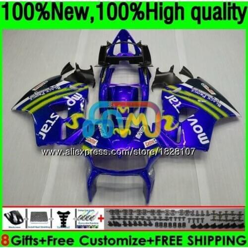 Interceptor For HONDA VFR800RR VFR800 RR 02 08 09 10 11 12 152BS.90 VFR 800RR 2002 2008 2009 Blue yellow 2010 2011 2012 Fairing