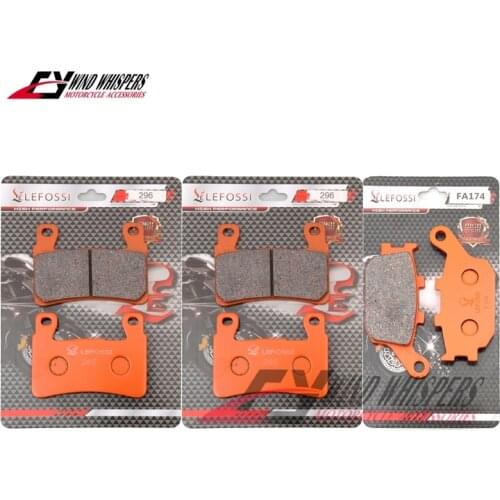 Front Rear Brake Pads For Honda VTR 1000 00-07 CBR600 F4/F4i 99-07 CBR600RR F5 CB400 04-05 CB 1300 03-11 CBR 900 929 954 98-03