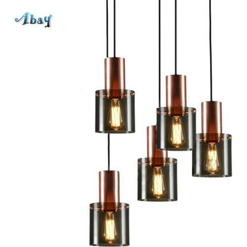 Danish Style Glass Bottle Shape Pendant Lights Modern Design Lamp for Living Room Bar Coffee Shop Luxury Dining Room Decor Led