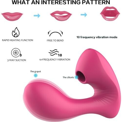Panties Wear Invisible Vibrator Egg Sucker Stimulate Clitoris Vagina Vibrator Stick Soft Silicone For Women Adults Sex Toys