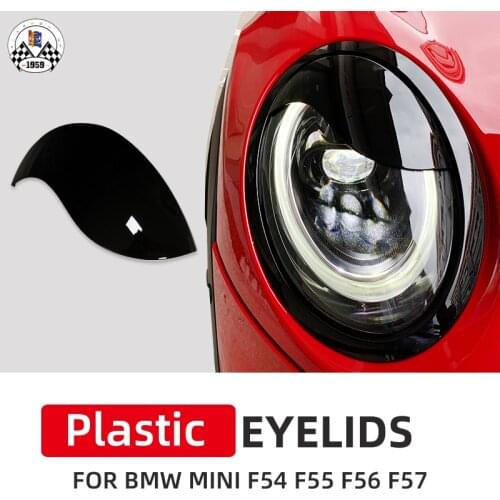 Brand New ABS Plastic Glossy And Matt Black Color Angry Eyelid For Mini Cooper F54 F55 F56 F57 2 Pcs/Set