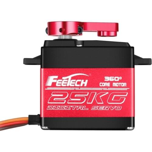 7.4V 25KG 35KG 360 Degree Steel Gear High Torque Waterproof Digital Servo For RC Hobby RC Car TRAXX Crawler Baja Boat Robot
