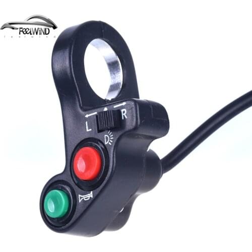 7/8 inch Motorcycle Scooter Dirt ATV Quad Switch Horn Turn Signals On/Off Horn Light Handlebar Bike Motorcycle Scooter Switch