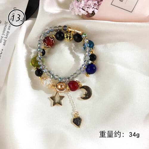 Bohemian Style String Multi-element Natural Stone Crystal Beaded bracelet on hand accessories bracelet for women charm bracelet