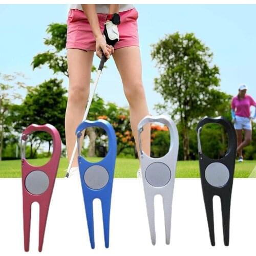 1 Pcs Steel Golf Repair Tool Pitch Groove Cleaner Golf Accessories Green Dropship Fork Putting Pitchfork Golf R3V0