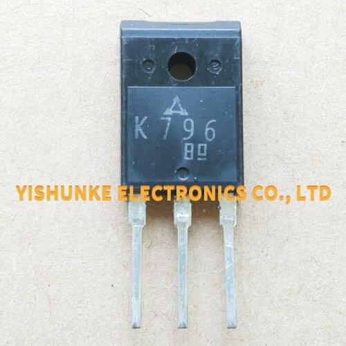 10PCS K796 2SK796 TO-3PF MOSFET TRANSISTOR 3A 800V