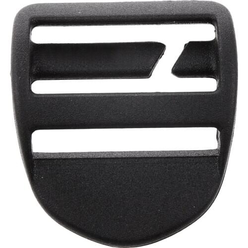 2 pcs Plastic Adjustable Buckles,1 inch Tri-Glide Slides for Backpack Bag Webbing Belt (Black)