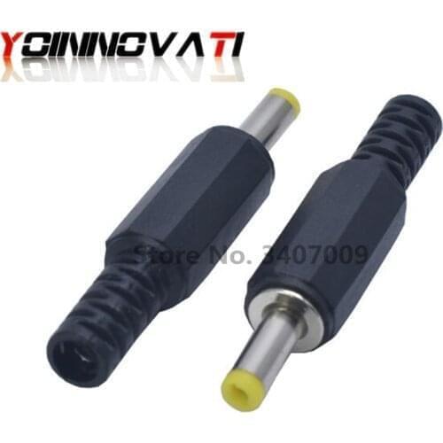 5PCS/LOT 4.0*1.7 Laptop Netbook DC Power Tip Plug Connector 1.7 4.0mm , DC male Power Tip/Plug Yellow Tip 4.0X1.7 MM