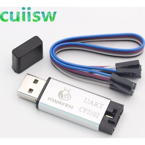 Aluminum shell CP2102 USB 2.0 to TTL UART Module 5Pin Serial Converter STC Replace FT232 Module support 5v/3.3v