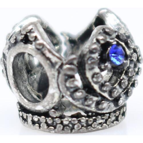 Crystal crown Beads Fit charms plata de ley original bracelet Charm valentines day mary poppins bijoux Bracelet Ctb155