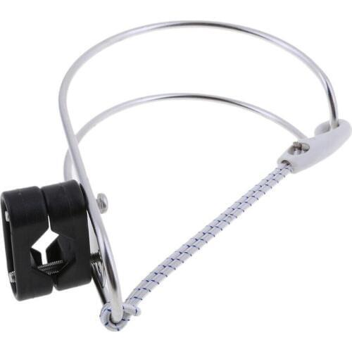 2 Pcs Stainless Steel Horseshoe Lifebuoy Bracket Life Buoys Ring Holder