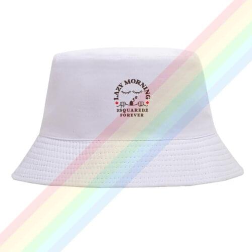 Lazy Morning Forever DSQ2 Summer Outdoor Cap Travel Beach Sun Hat Unisex Double Sides Wear