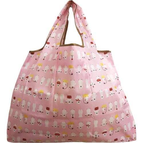 Reusable Foldable Shopping Bag Handbag Top Tote Shoulder Foldaway Storage Travel