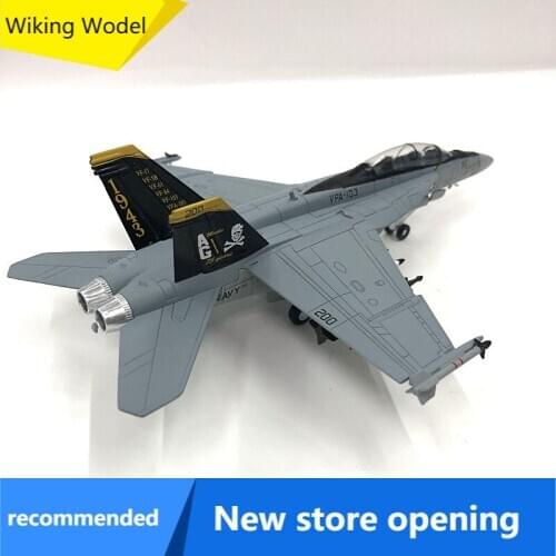 1:100 U.S. F-18B Strike Fighter Combat Attack Aircraft Simulation Alloy Aircraft Model