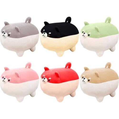 6 Colors Cartoon Plush Fat Dog Cute Stuffed Animal Plush Toy Animal Corgi Cute Soft Pillow Plush Soft Toy Gift For Baby Kids