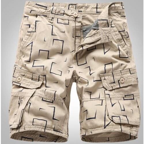 2021 Summer Fashion Casual Shorts Men All-matched Multi-pockets Printing Zipper Shorts Men Pants drop shipping Hot Sale