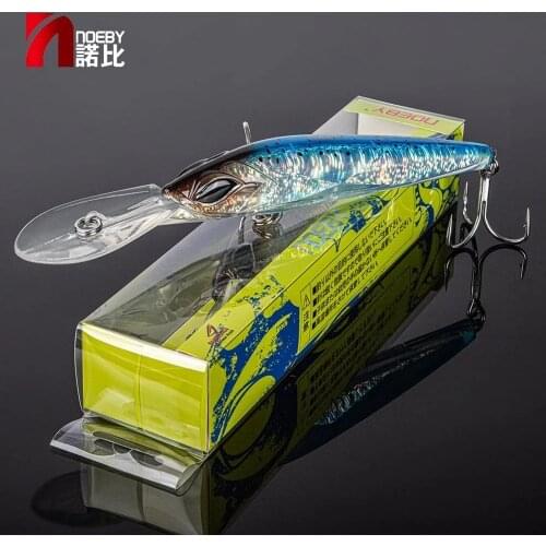Noeby 2PCS Trolling Minnow Wobbler Fishing Lure 180mm 90g Big Artificial Hard Bait for Sea Boat Trolling GT Tuna Fishing Lure