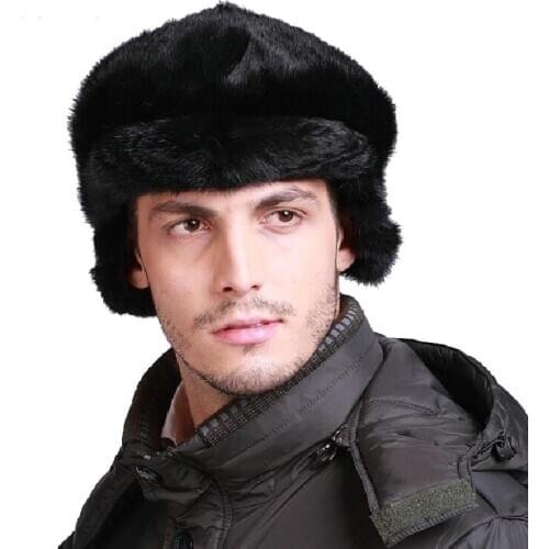 2020 new Real fur mink fur Protect Ear fur man hat warm in winter freeshpping