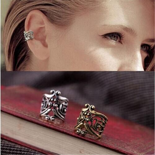 New Brincos Punk Clip Earring Earless Earrings Ear Bone Cuff Earrings For Women Men Jewelry Retro Hollow Invisible Ear Clip