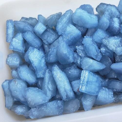 Mineral sample Natural rough aquamarine crystal specimen raw AQuamarln quartz palm stone Crystals Healing Chakra