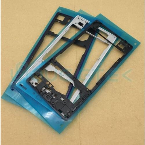 For Sony Xperia Z1 L39H C6903 C6902 Frame Housing Plastic Back Middle Frame Back Cover Replacement