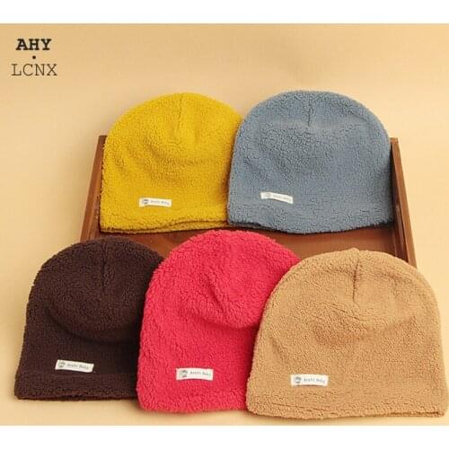 Plush Velvet Winter Warm Baby Hats Boys Girls Spring Thicken Cotton Girl Solid Color Children Beanie Hat Cap Photography Props