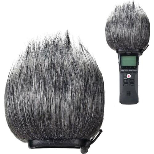 Recorder Furry Outdoor Windscreen Muff Filter Wind Cover Shield Fits for Zoom H1 Handy Portable Recorder