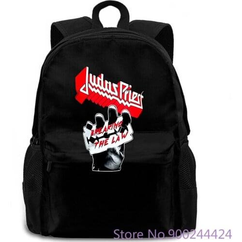 Judas Priest Breaking The Law Black New - Harajuku Rick women men backpack laptop travel school adult student