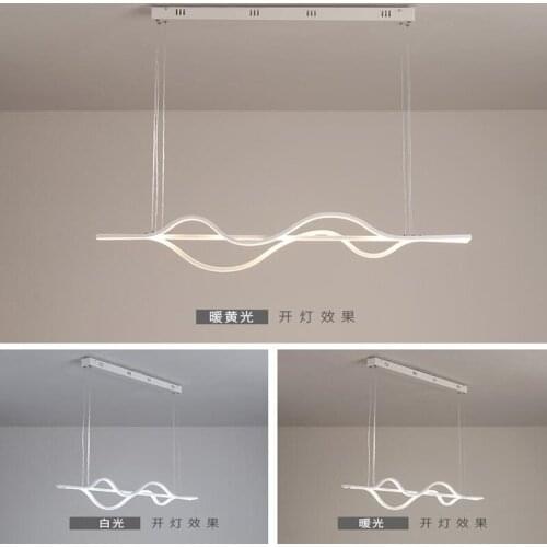 Length 1000mm Dimmable RC Modern Led Pendant Lights For Dining Room Kitchen Room Bar Hanging Pendant Lamp Fixtures