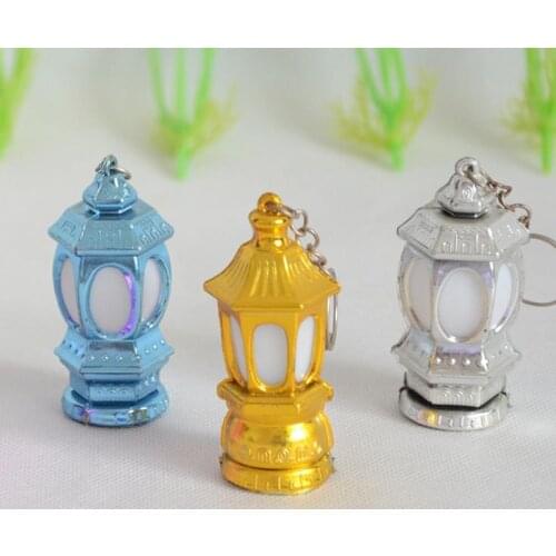 500pcs Ramadan Lantern Keychain Led Light with AG3 batteries Outdoor tools size 6.2*2.8cm Party Gifts SN3774