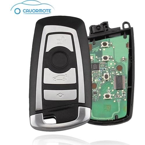 Smart Remote Key For BMW CAS4 4 Buttons Electronic Chip 7945 Flip Central Locking Car Key Shell with Keychain TPU Key Cover