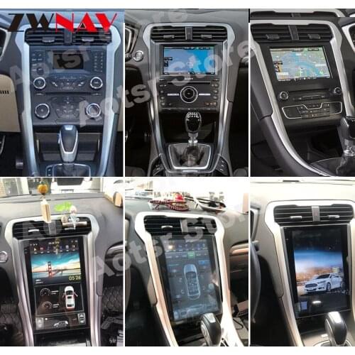 DSP Carplay vertical Tesla screen Android 9.0 Car Multimedia Player For ford Mondeo Fusion MK5 2013+ GPS Radio stereo head unit