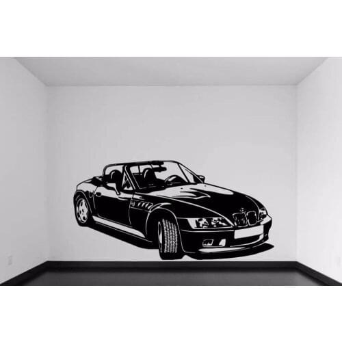 Vinyl Wall Decal Sticker Super Fast Dragracing Cabriolet Car Wall Stickers For Kids Child room Teen room Bedroom Home Decor A769