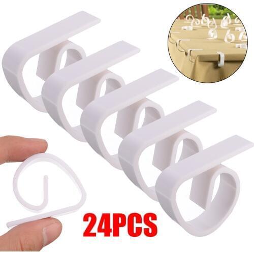 24pcs 4.7*3.5*1.2 cm Table Cloth Clip For Hold Stable Tablecloth Holder Wedding Party Household Clothes Pegs
