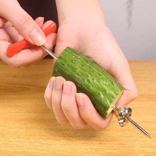1PCS Newest Portable Vegetable Spiral Cutter Manual Roller Twist Shredder Grater Cut the desired food quickly Kitchen Gadget