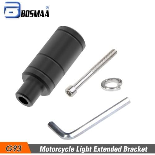 2 PCS BOSMAA Folding Adjustable Motorcycle Headlight Bracket Mount Bike Sport Tail Light Holder Fender Eliminator For Honda Ect