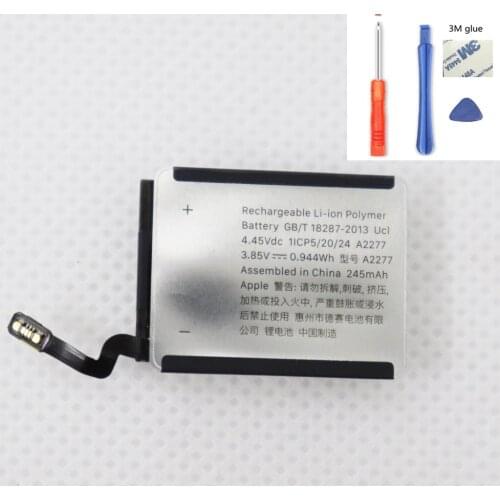 ISUNOO A2277 Battery For APPLE Watch Series 5 A2277 40mm Batteries 245mAh With Repair Tools
