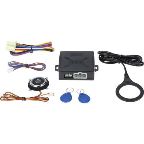 Auto Car Alarm Engine Starline Push Button Start Stop RFID Engine Lock Ignition Starter with Remote Keyless Entry System
