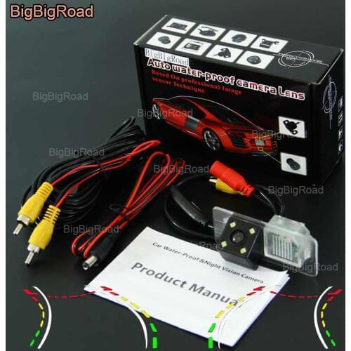 BigBigRoad Car Intelligent Dynamic Track Rear View Camera For BMW 3 / 5 / X5 / X4 / X6 2014--2015 / GT F30 F31 F34 2014 2015