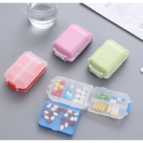 Women Pill Case 3 Layers 8 Grids Pill Box Organizer 2021 Vitamin Medicine Splitter Tablet Dispenser Container Empty Drugs Boxes